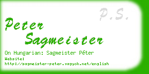 peter sagmeister business card